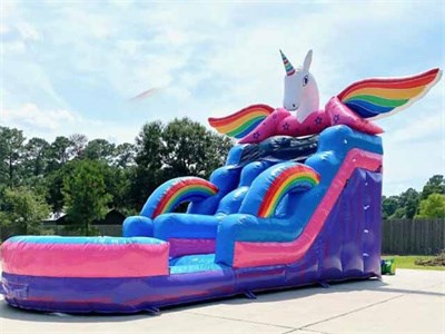 Commercial Grade Kids Inflatable Unicorn Water Slide